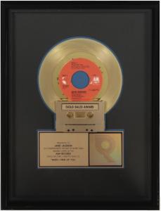 Janet Jackson: When I Think of You U.S. RIAA gold single