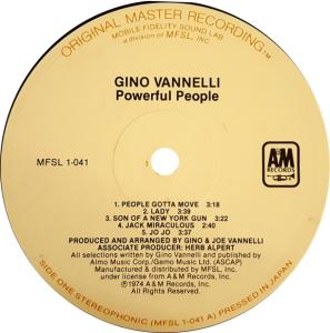 Gino Vannelli: Powerful People U.S. audiophile label