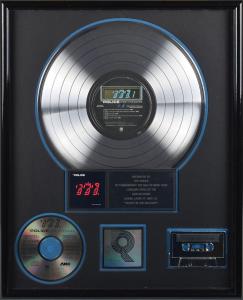 Police: Ghost In the Machine U.S. RIAA platinum album
