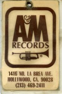 A&M Records luggage tag