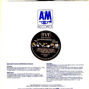 A&M Records Canada Album Liner