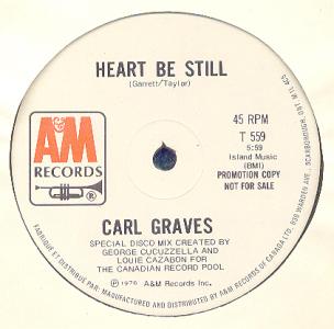 Carl Graves: Heart Be Still Canada promo label
