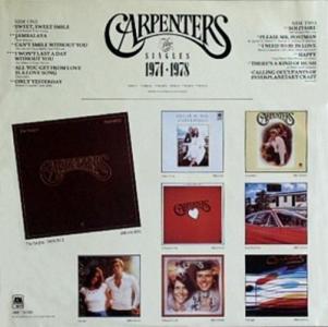 Carpenters: The Singles 1971-1978 Canada album liner