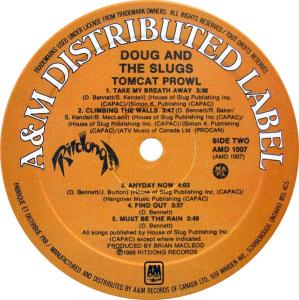 Doug & the Slugs: Tomcat Prowl vinyl album