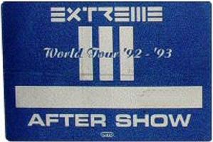 Extreme 1993 backstage pass