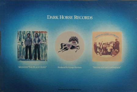 Dark Horse Records U.S. promotional poster