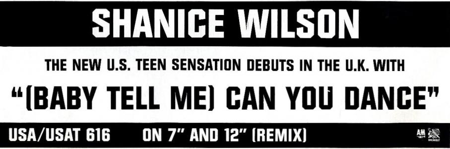 Shanice Wilson: Can You Dance (Baby Tell Me) Britain ad
