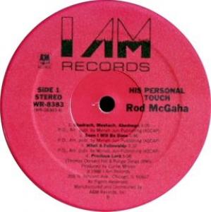Rod McGaha: His Personal Touch US vinyl album