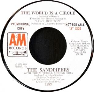 Sandpipers promotional single label