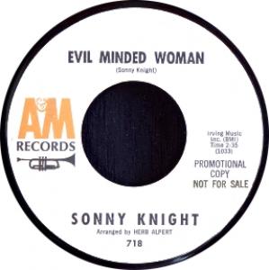 Sonny Knight promotional label