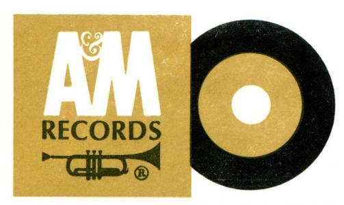 A&M Records Logo With Record 1971