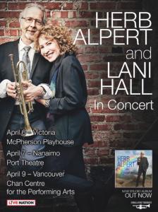 Herb Alpert & Lani Hall concert poster 2019