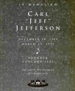 Carl Jefferson Memoriam