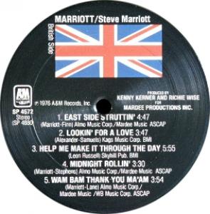 Steve Marriott custom album label