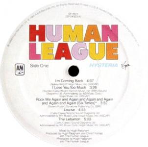 Human League custom album label