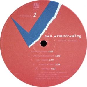 Joan Armatrading custom album label