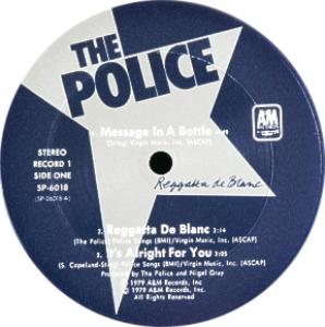 Police custom album label