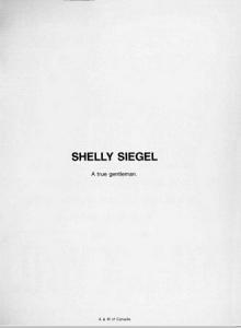 Shelly Siegel Memoriam