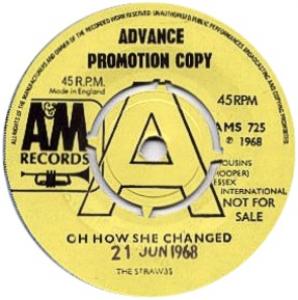 A&M Records, Ltd. 7-inch promotional single