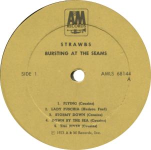 Strawbs: Bursting At the Seams Israel vinyl album