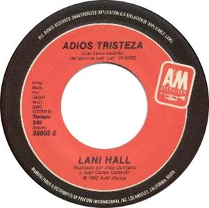 Lani Hall: Adios Tristeza US 7-inch
