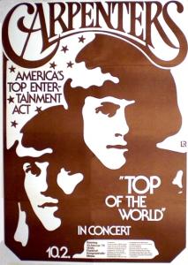 Carpenters Germany 1974 concert ad