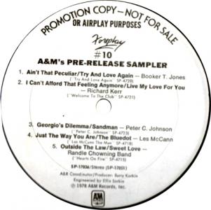Foreplay Pre-Release Sampler U.S. promo album