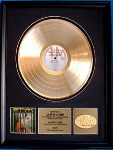 Styx: The Grand Illusion A&M Records inhouse gold award
