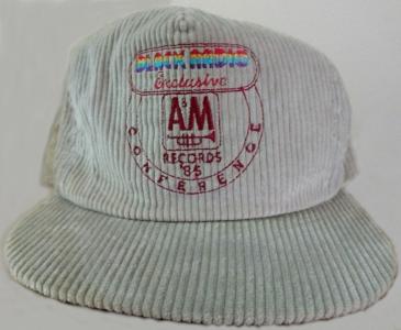 A&M Records black radio baseball cap 1985