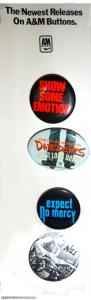 A&M Records U.S. buttons 1977