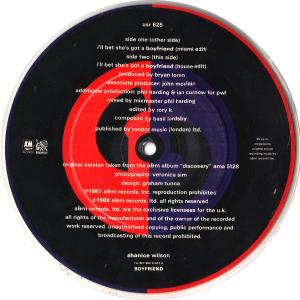 Shanice Wilson: I'll Bet She's Got a Boyfriend Britain 7-inch picture disc
