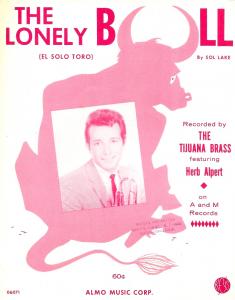 Herb Alpert & the Tijuana Brass: The Lonely Bull U.S. sheet music