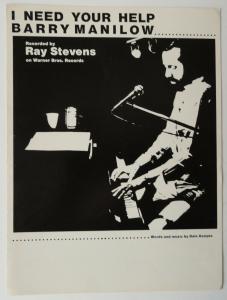 Ray Stevens: I Need Your Help Barry Manilow US sheet music
