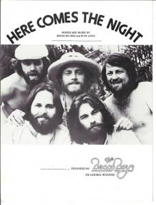 Beach Boys: Here Comes the Night US sheet music