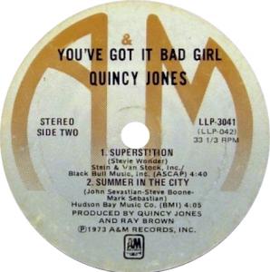 Quincy Jones: You've Got It Bad Girl 7-inch E.P