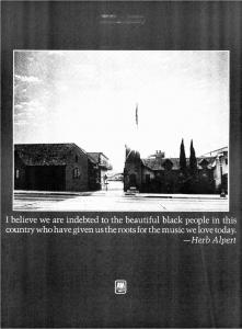 A&M Records: Indebted to black people US ad