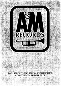 A&M Records, Ltd. 1989 catalog