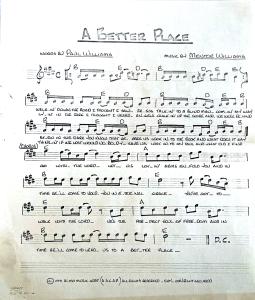 Almo Music: A Better Place US lead sheet