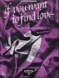 Almo Music: If You Want to Find Love US sheet music