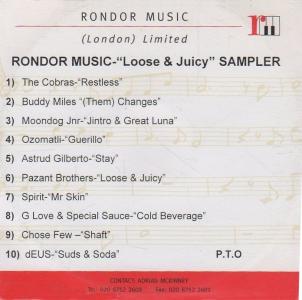 Rondor Music: Loose & Juicy Britain CD sampler