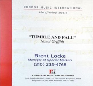 Nancy Griffith: Tumble and Fall CD single