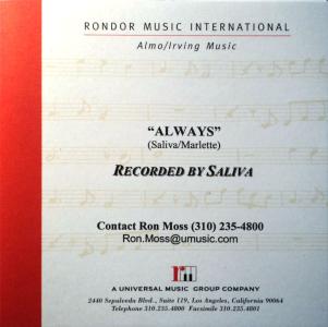 Saliva: Always US CD single