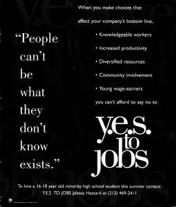 A&M Records: Y.E.S. to jobs US ad