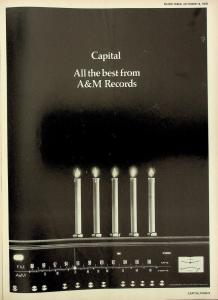 A&M Records, Ltd. congratulates Capital Britain ad