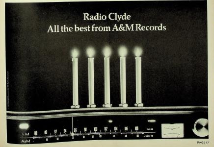 A&M Records, Ltd. Radio Clyde Britain ad