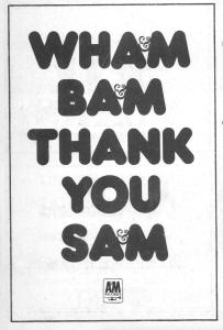 A&M Records Canada thanks Sam Sniderman