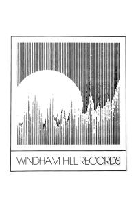 Windham Hill Records logo poster