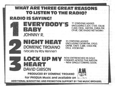 A&M Records Canada various artists ad