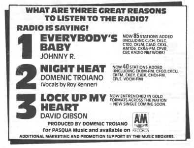 A&M Records various artists December 1986 ad