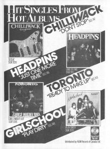 Solid Gold Records 1983 Canada ad